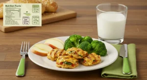 Healthy Olive Garden kids meal with broccoli, apples, and milk.