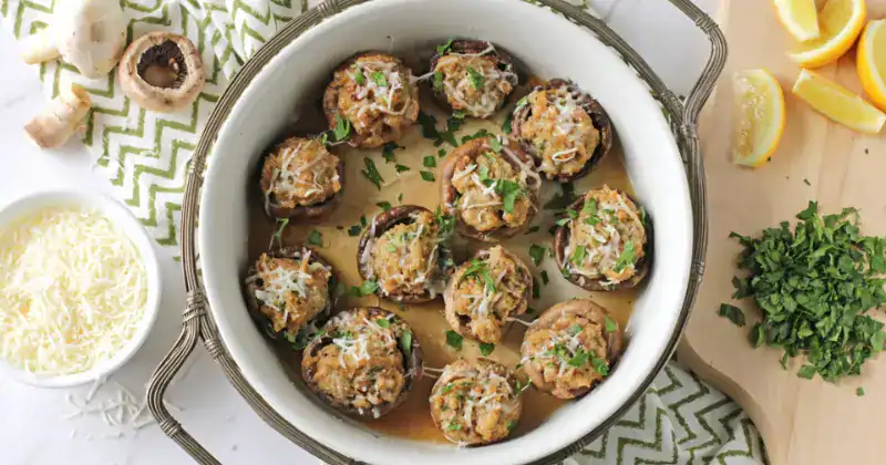 Harvest Stuffed Mushrooms