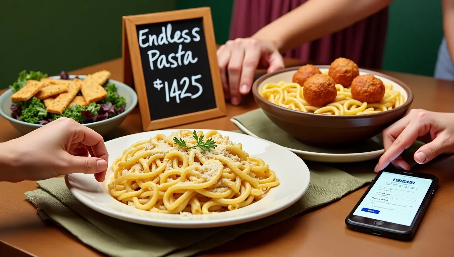 Olive Garden Endless Pasta 2025 Updated