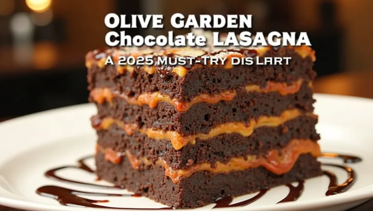 Olive Garden Chocolate Lasagna 2025