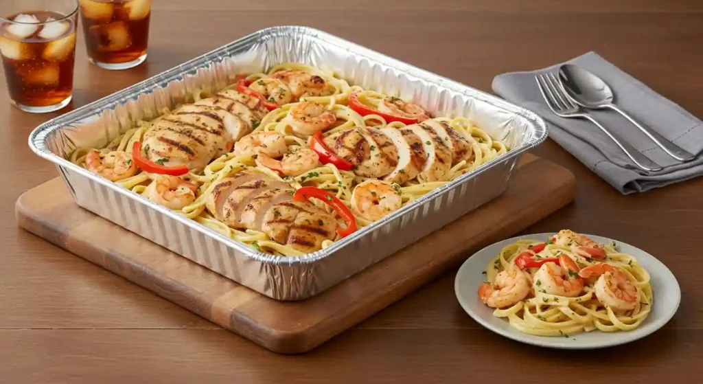 Chicken and Shrimp Carbonara