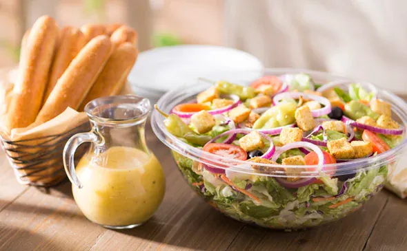 Famous Jumbo House Salad Includes 12 Breadsticks