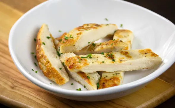 Side of grilled chicken
