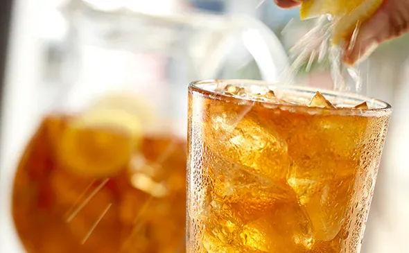 fresh brewed iced tea