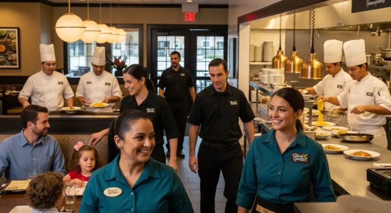 Olive Garden team members working together in 2026