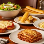 Olive Garden classic entrées with Chicken Parmigiana, Lasagna, and Fettuccine Alfredo