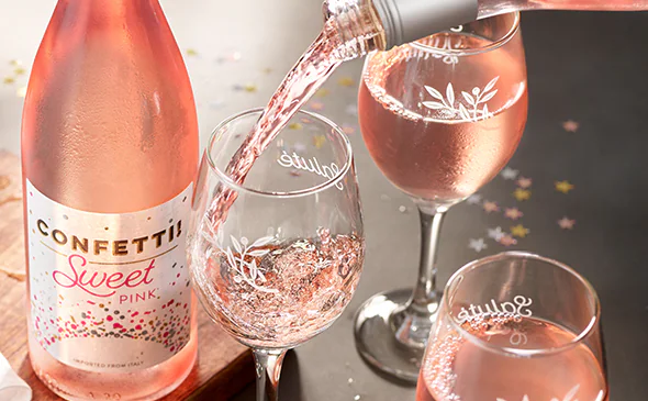 sweet pink moscato blend confetti