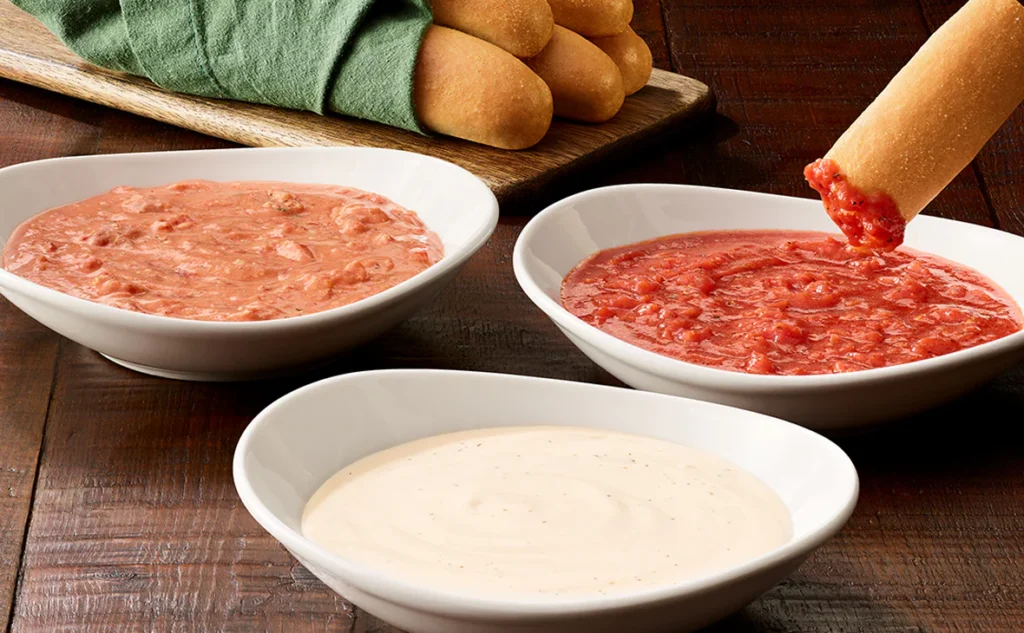 dipping sauces includes breadsticks