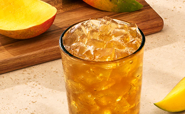 mango passion fruit lced tea